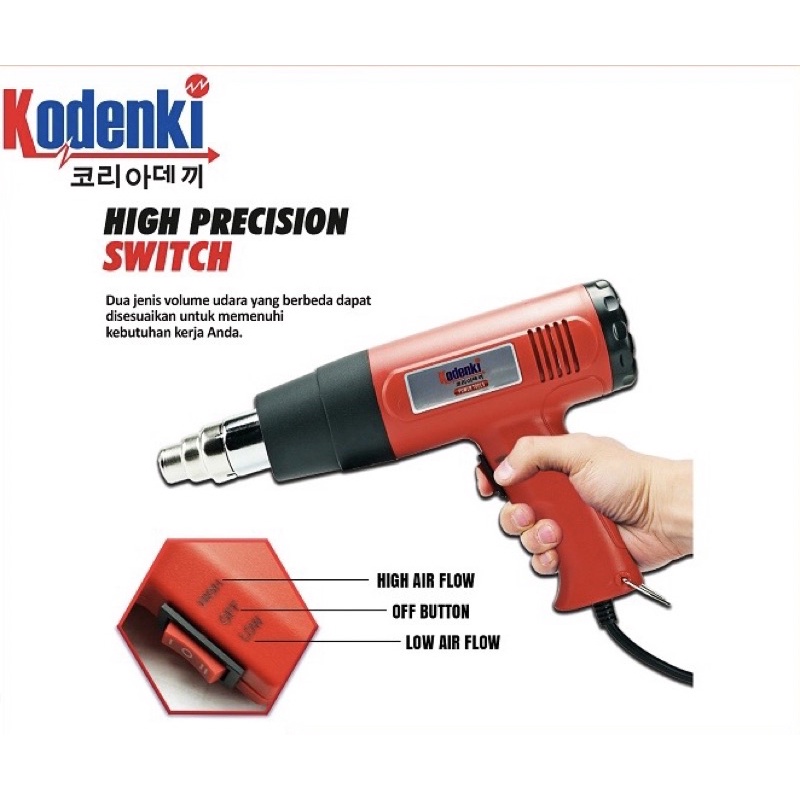 KODENKI HAG101 Mesin Heat Gun Pemanas