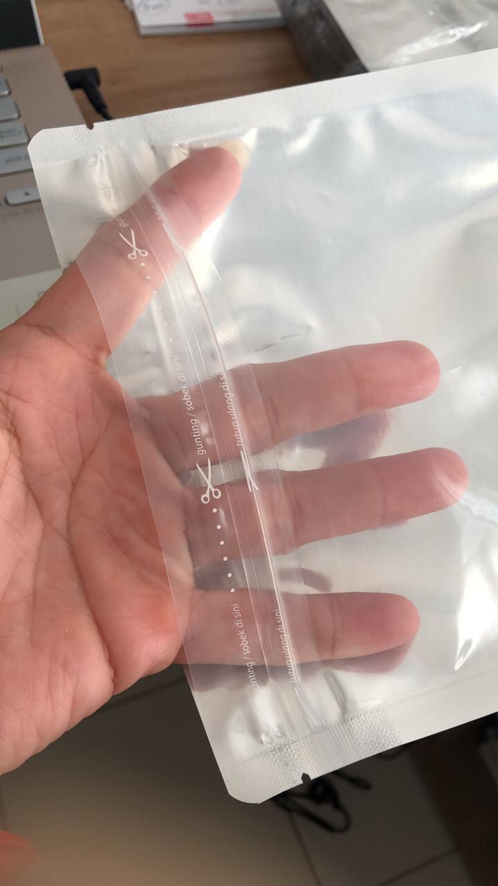 Plastik Standing Pouch Full  Foil Silver Klip Zipper 1000 Gram