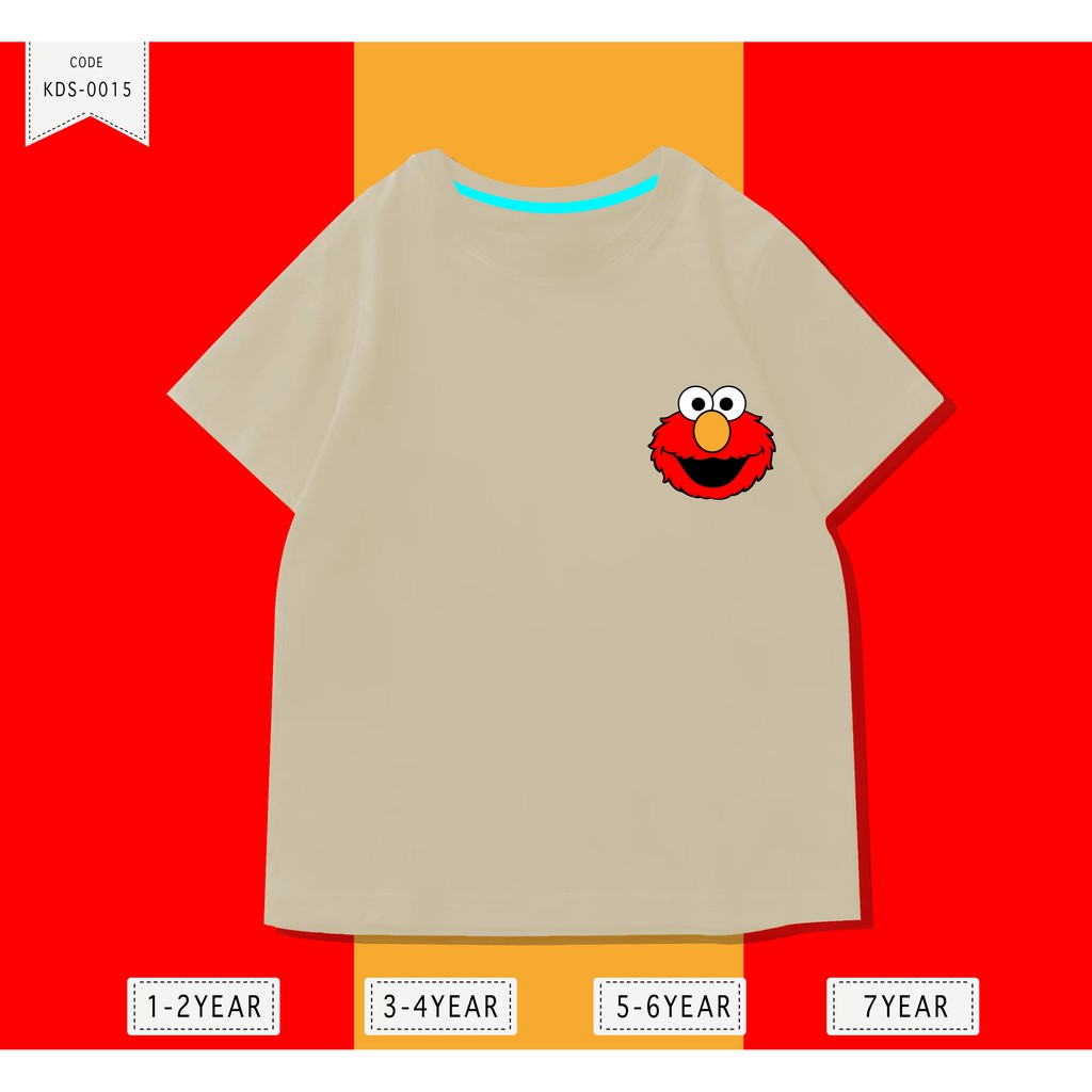 Baju Anak Elmo / Kaos Distro DTF Anak Laki Laki dan Perempuan / Unisex / Motif Kartun