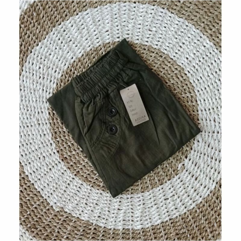 Kulot Panjang Polos Bahan Katun Cigarete Model Payung Murah-1