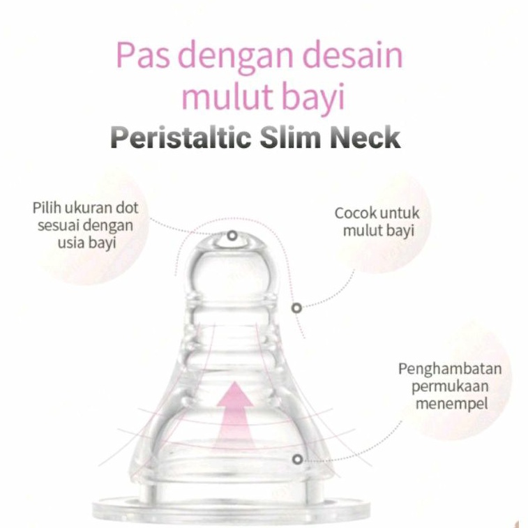 PIGEON Silicone Nipple Size S, M, L (0-6 Bulan) Dot Silicon Nipple Bayi Toples Niple (Ecer)