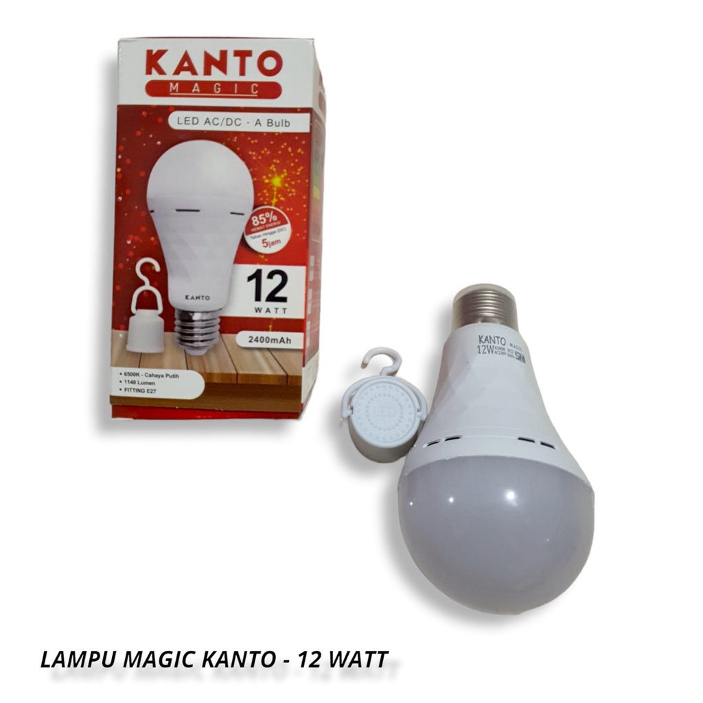 Lampu Emergency Magic Lampu 12 Watt Kanto/Lampu magic abulb/lampu pasar malam