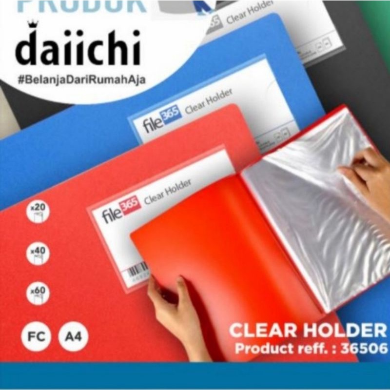 

CLEAR HOLDER A4 DAICHI-40 LEMBAR