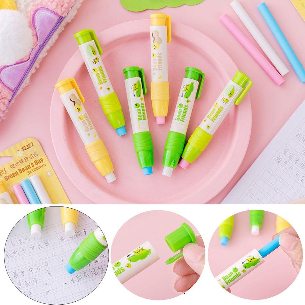 PINEAPPLE Pineapple Rubber Eraser Novelty Kantor Sekolah Alat Tulis Berbentuk Pulpen Koreksi Alat