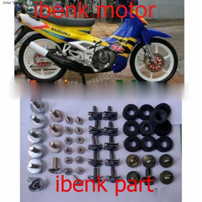 Baut Baud Scrub Full Body Satria Kotak Lumba berikut karetnya