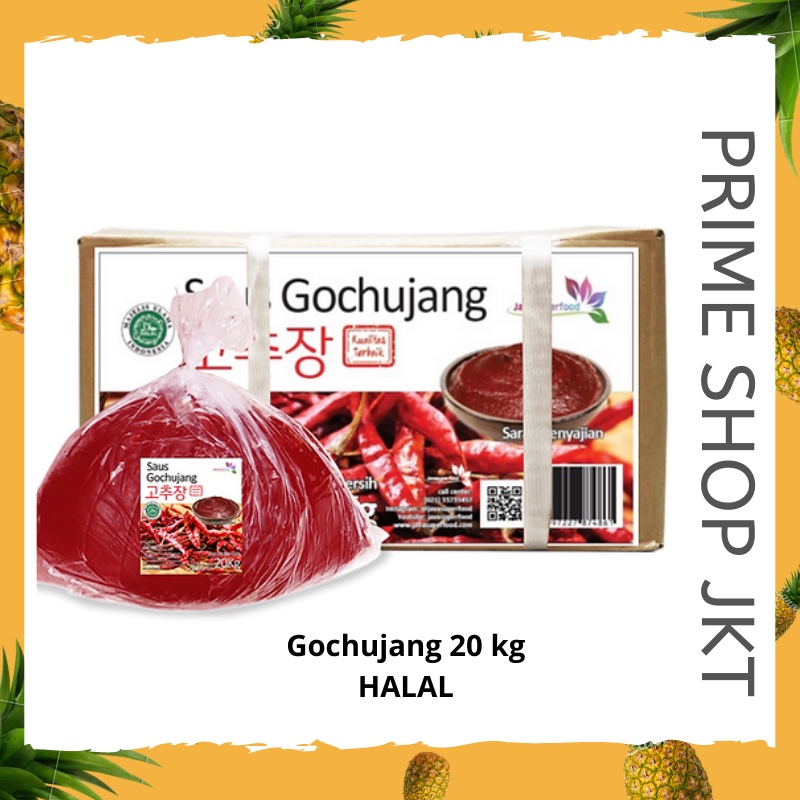 

Saos Gochujang 20kg Halal Saus Pasta Cabai Korea Gochujang Javasuper