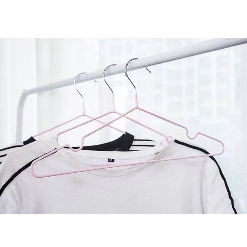 HANGER BAJU DEWASA / gantungan baju stainless steel warna isi 10 pcs