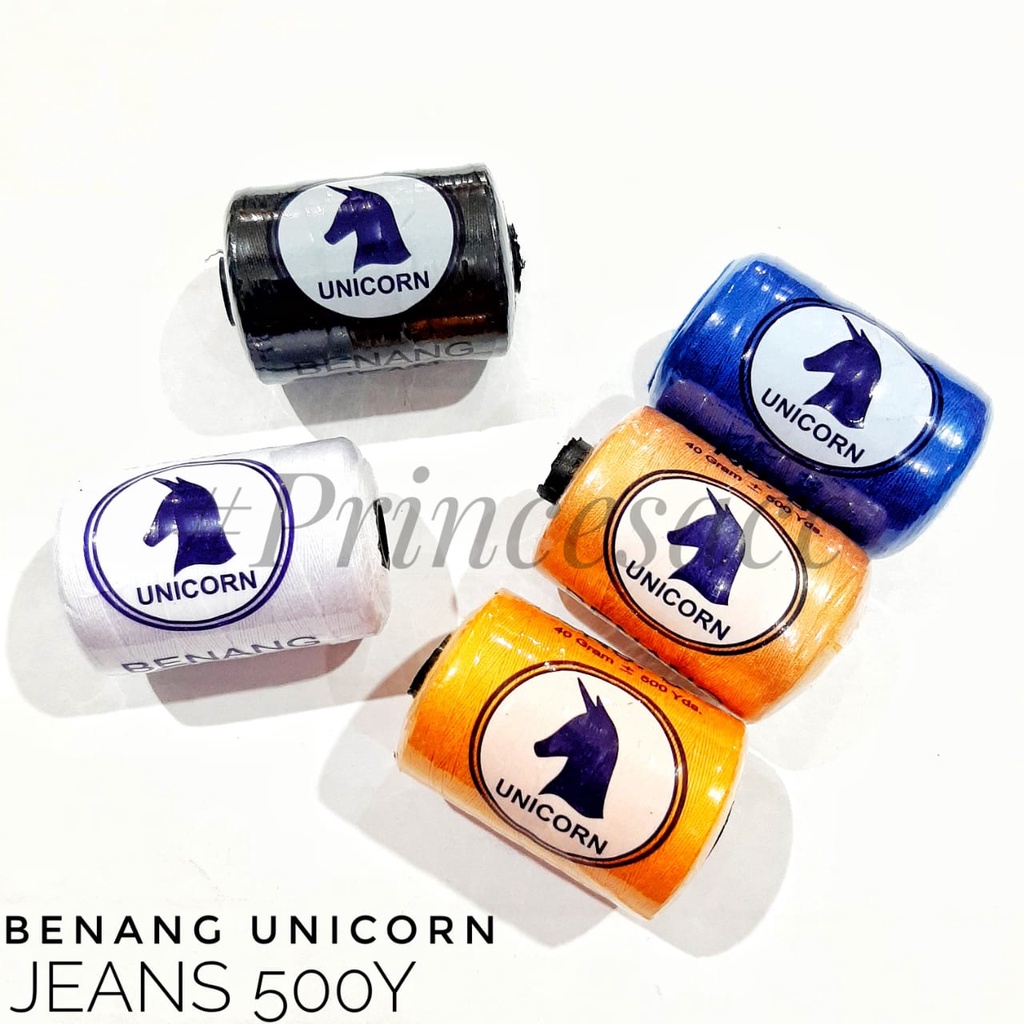 benang unicorn jeans / beang jean / benang jahit