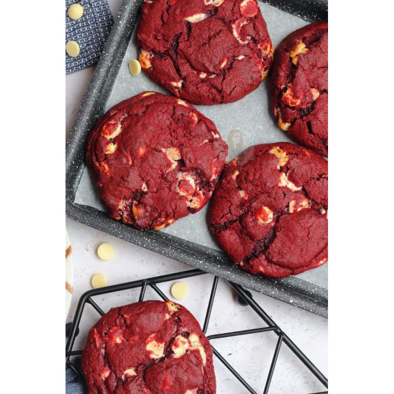 TEPUNG PREMIX RED VELVET COOKIES 500 GRAM -tepung kue kering red velvet