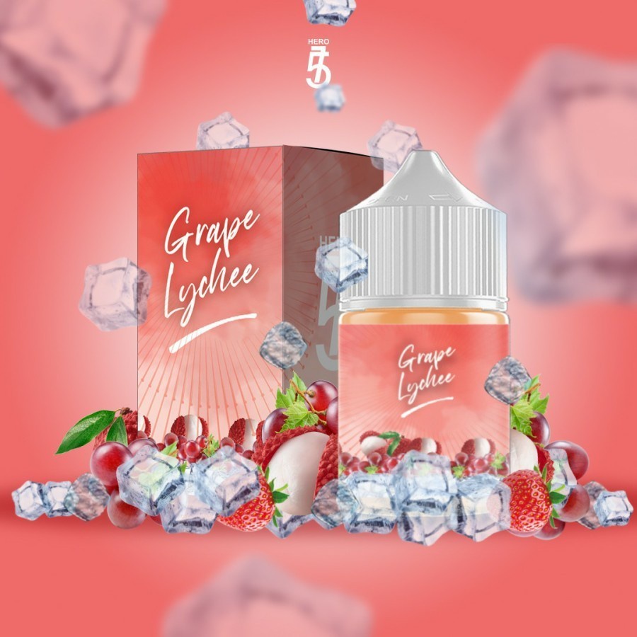 [NEW!!!] GRAPE LYCHEE FREEBASE LIQUID 60ML - 100% AUTHENTIC BY HERO57