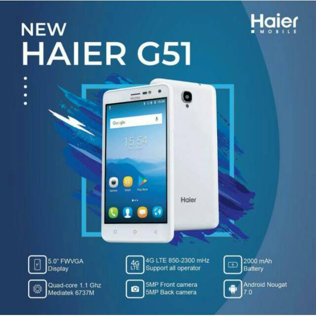 HP 4G TERMURAH!!! Haier G51 1/8GB 4G LTE - Grs Resmi Haier