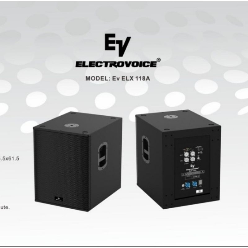 Speaker Subwoofer aktif 18 inch Electrovoice ELX 118A Original