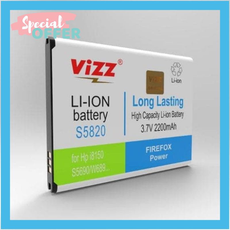 HOT Baterai Double Power Vizz - Galaxy Wonder i8150 S5820
