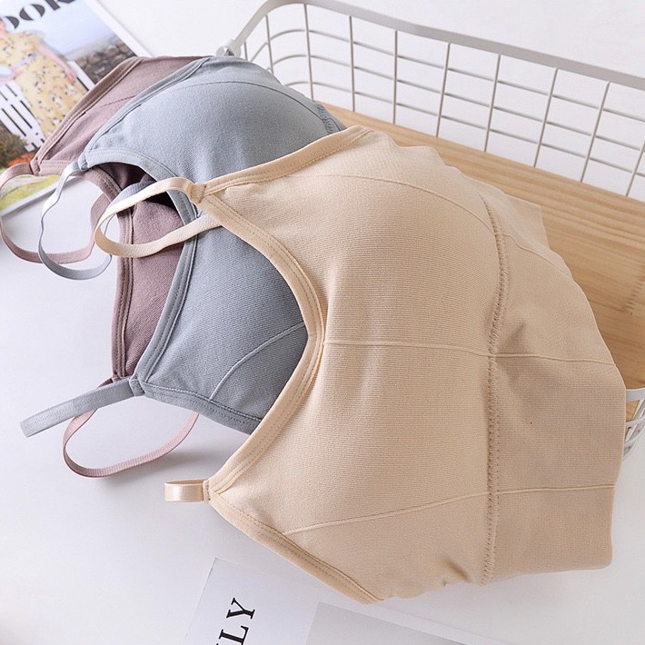 ✅𝐅𝐎𝐈𝐒𝐒® Bra Baju Dalam Wanita Sport Crop Top Dengan Bahan Katun Lembut 1007