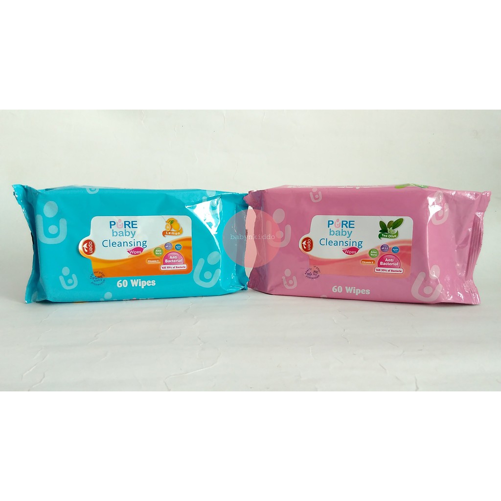 PURE BABY TISU BASAH MURAH WIPES CLEANSING / WIPES HAND &amp; MOUTH TISSUE PUREBABY TISSUE