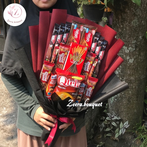 (B19) Bucket snack/buket snack/bouquet [INCLUDE: Greeting card+packing]