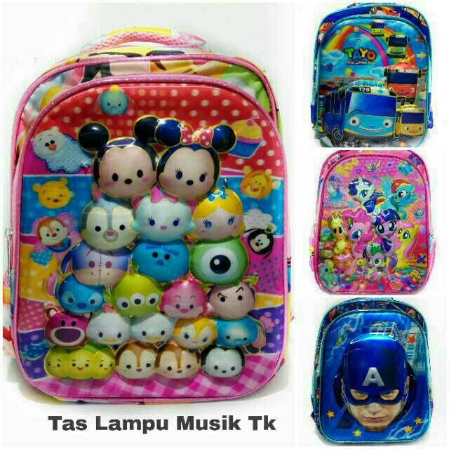  Tas  Paw Patrol Tas  Lampu  Musik Tas  Ransel Sekolah  Tk Tas  