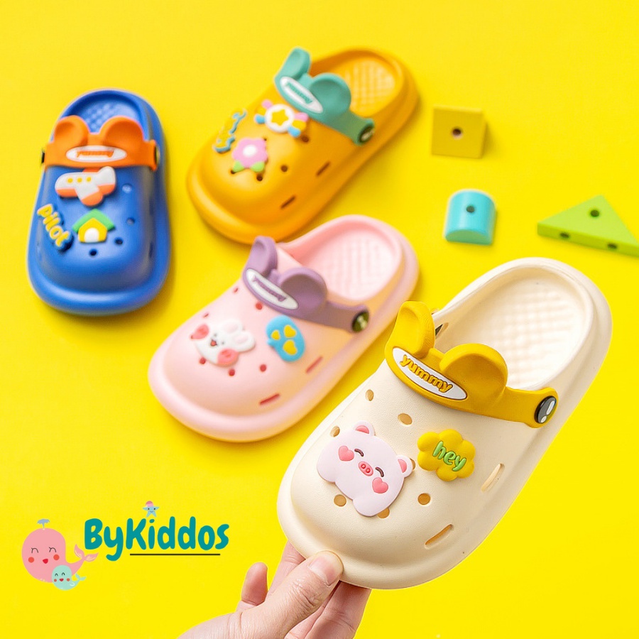 ByKiddos - Sandal Prewalker Slop Anak Laki-laki dan Perempuan Cewek Import