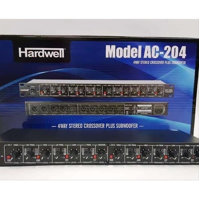 HARDWELL Crossover AC 204 AC204 4Way + Subwoofer