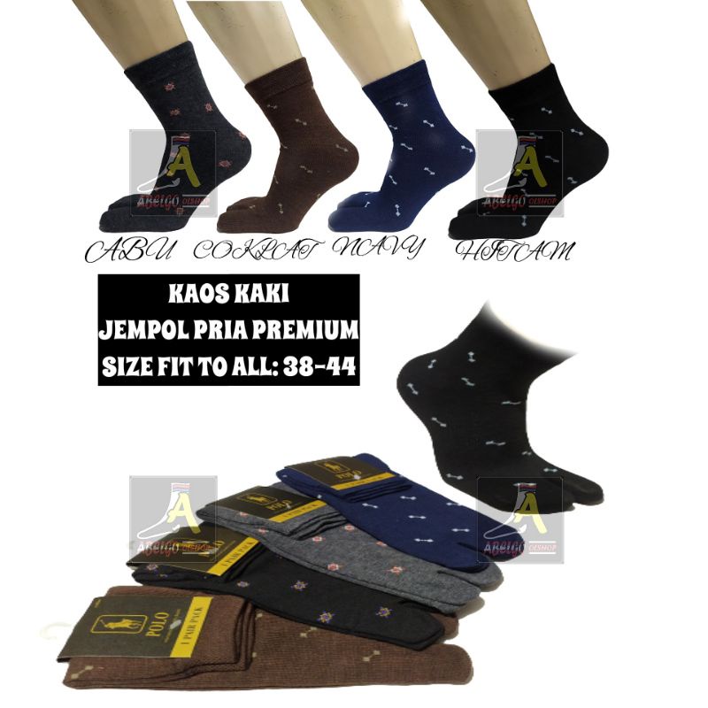 Kaos kaki jempol pria pendek motif casual/kaos kaki jempol pria pendek 3/4 motif/kaos kaki kerja jari