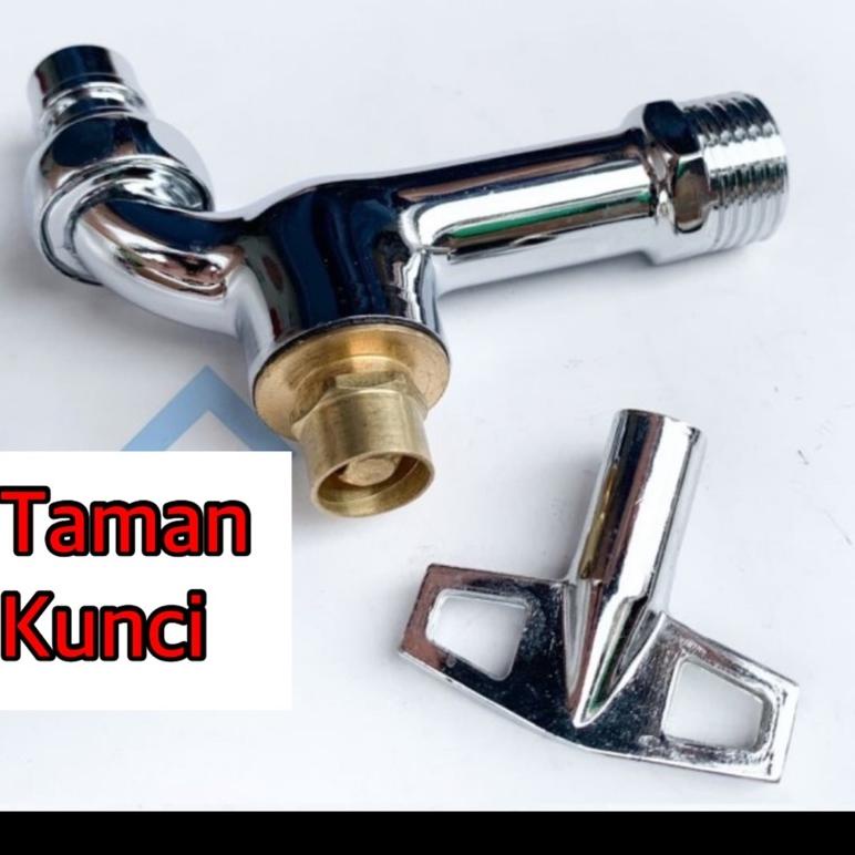 Kran Taman Model Kunci/ Kran Air/ Kran Kunci 1/2 Inch/ Kran Taman Keran Tembok Kran Kunci Faucet Gar