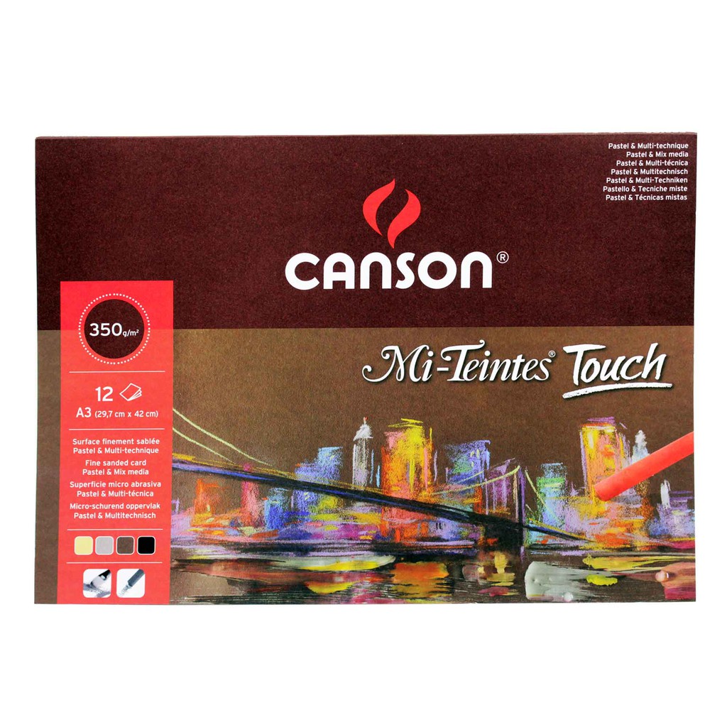 

Canson Mi-Teintes Touch Assorted Colour A3 12 Sheet