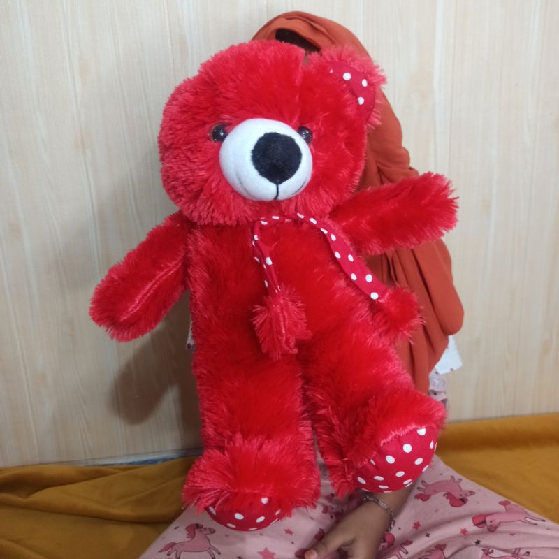 boneka Teddy bear syal M MURAH 38CM