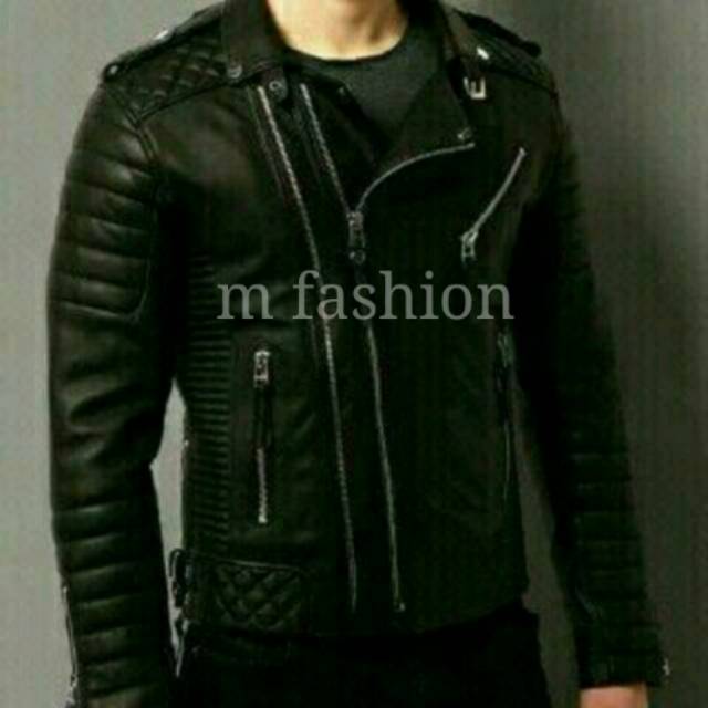 Jaket kulit pria jaket motor anak langit mondi