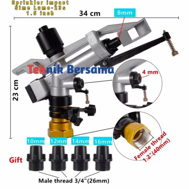 Sprinkler Big Gun Impact Sprinkler Pertanian