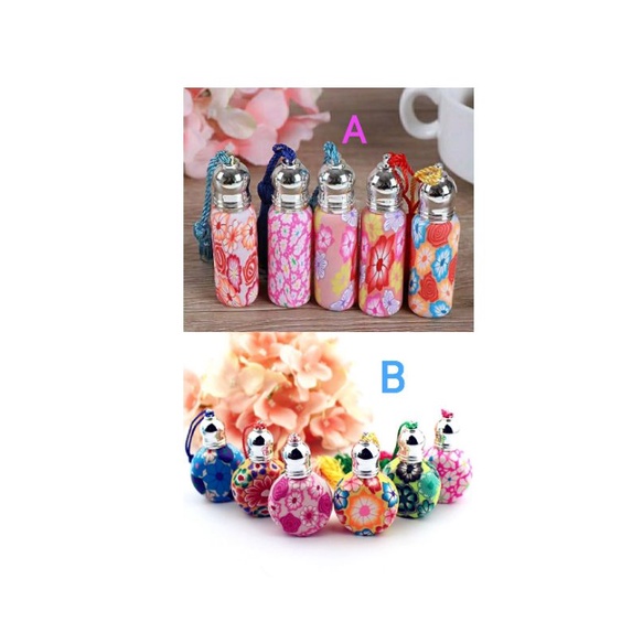 Botol Container Roll On Mini Kosong Parfum/Essential Oil Unik Lucu Portable Praktis Simple Travel