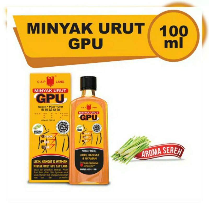 Cap Lang Minyak GPU ( Sereh )100ml