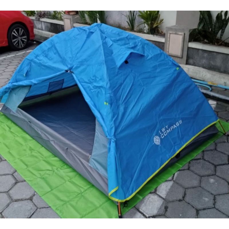 Tenda Dome Camping Compass Frame Alloy 2 Orang