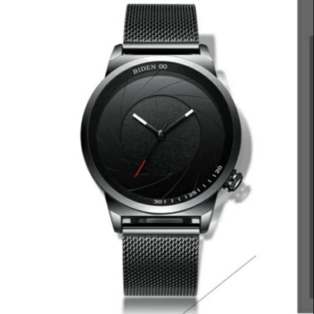 Jam Tangan Pria BIDEN Black-G ORIGINAL.  Water Resistant 30M.