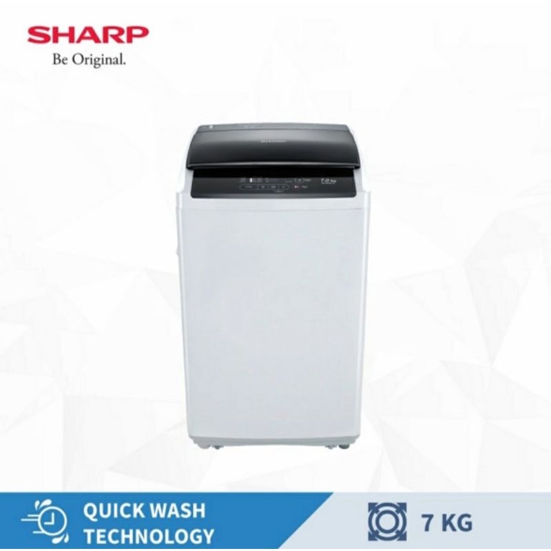 SHARP MESIN CUCI 1 TABUNG TOP LOADING ES-G876PG AUTOMATIC SHARP MESIN CUCI 1TABUNG SHARP