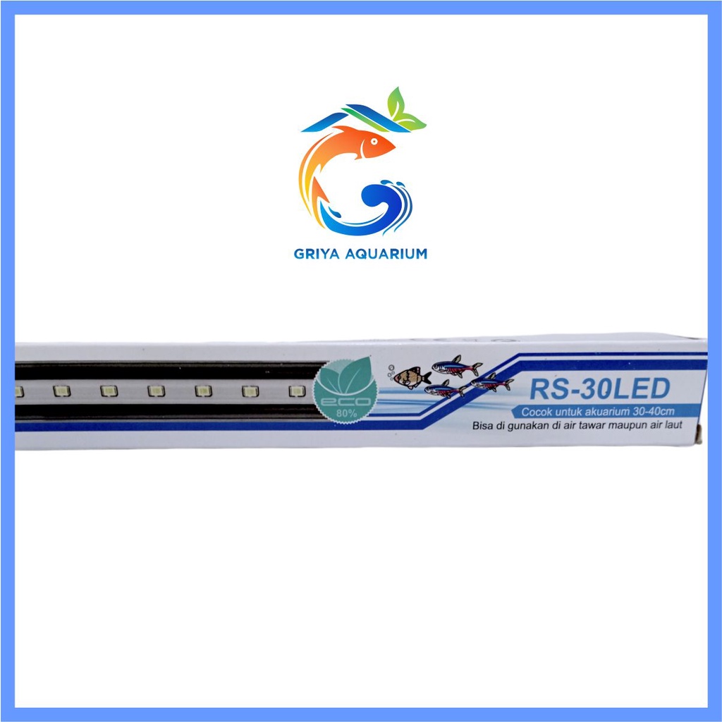 LAMPU LED AQUARIUM CELUP. ROSSTON T4 30LED