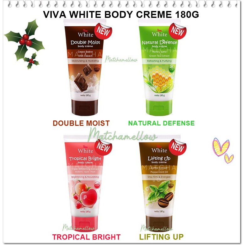 ❄️MATCHA❄️ VIVA WHITE BODY CREME 180G - VIVA BODY CREAM BPOM ORIGINAL