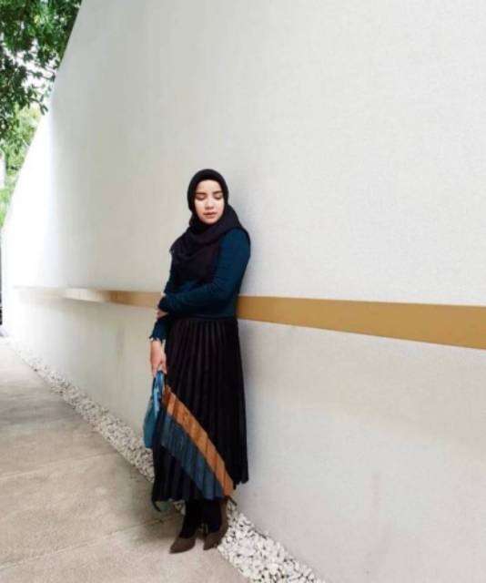 ROK PLISKET VELVET PREMIUM ROK PRISKET VELVET ROK PLISKET PANJANG