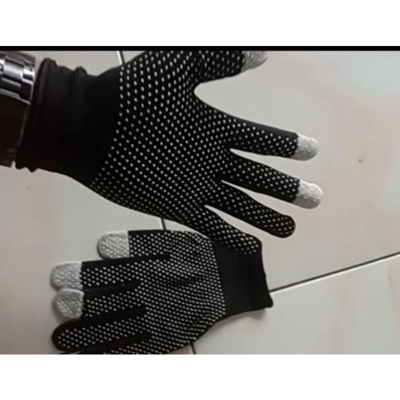 Sarung Tangan Touch Screen anti slip full jari  / Sarung Tangan HP / Sarung Tangan motor