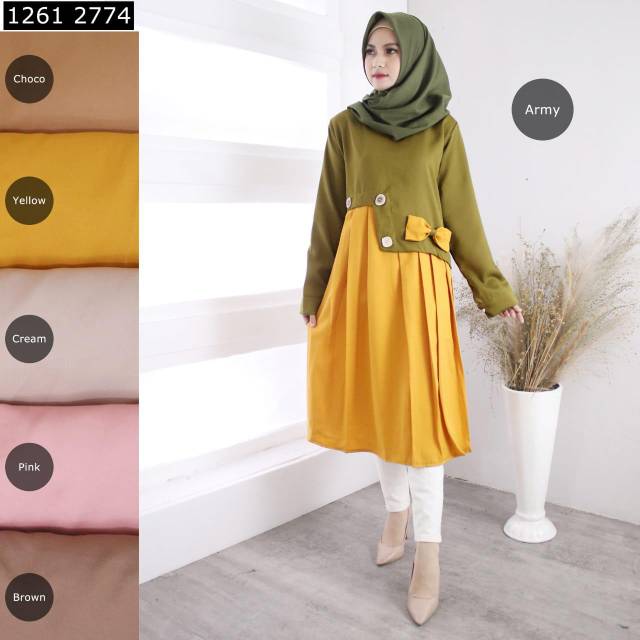 Dress kode 2774 kancing Bangkok