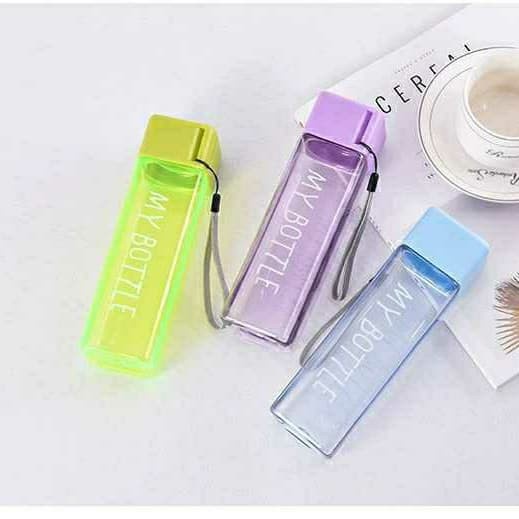 MY BOTTLE SQUARE BPA FREE - MY BOTTLE KOTAK - MY BOTTLE PERSEGI 500ML - BOTOL MINUM - BOTOL MINUM TU