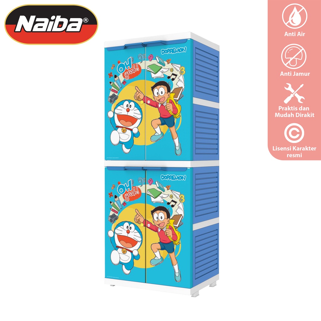 NAIBA - Lemari Mini MSC Naiba Karakter License - Lemari Pakaian Plastik
