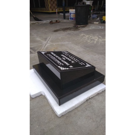 BATU NISAN MAKAM KUBURAN JAHUL MAESAN JUMBO UKURAN 30X40 KOTA GRANITO GRATIS PACKING KAYU