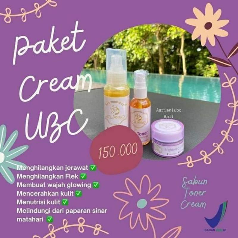 UBC SKINCARE BPOM/ORI, CREAM UBC.