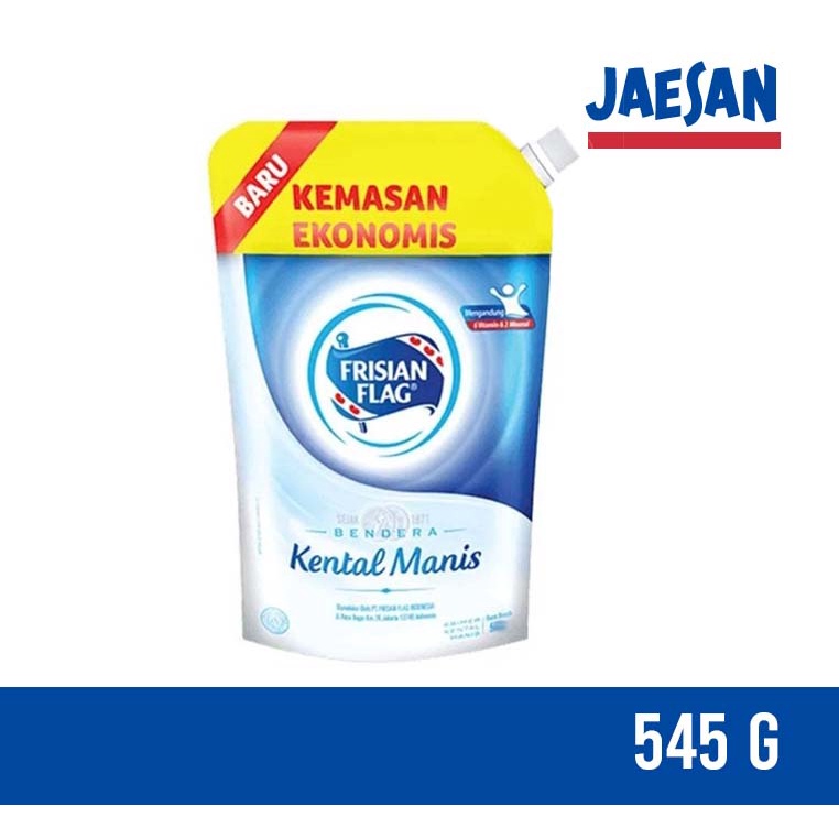 

Susu Bendera Kental Manis Frisian flag kental manis putih pouch 545 gr