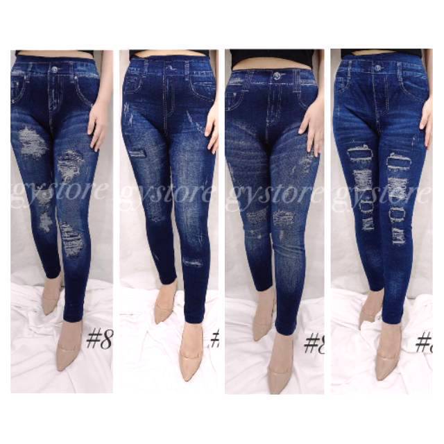 Legging Jeans Import Tebal