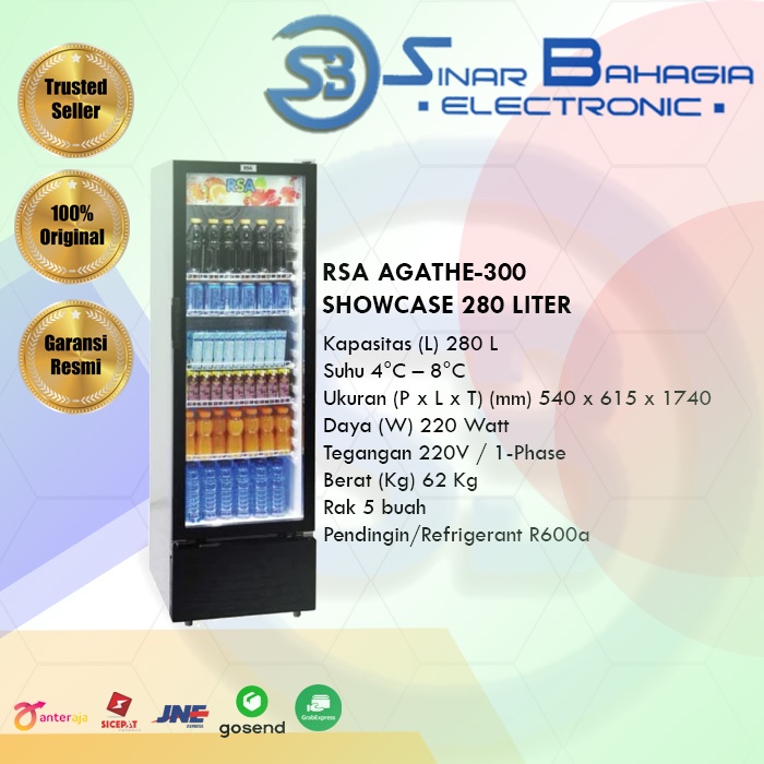 RSA, AGATE-300, SHOWCASE 280 LITER (NEW)