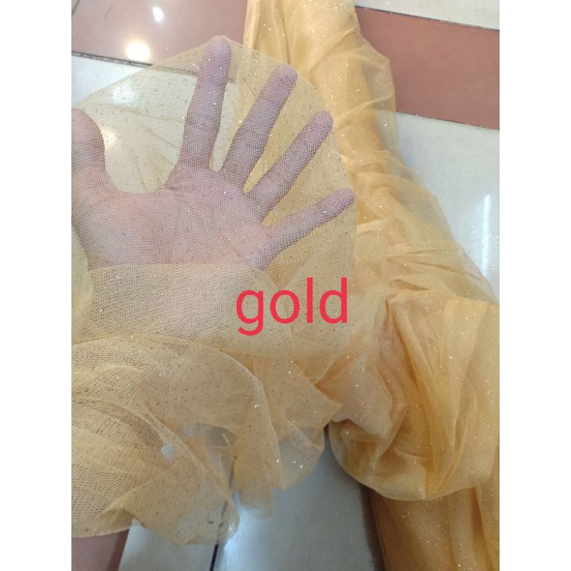 BAHAN.TILE.POLOS.GLITER.KAIN.SOFF.TULL GLITER,BAHAN KEBAYA,