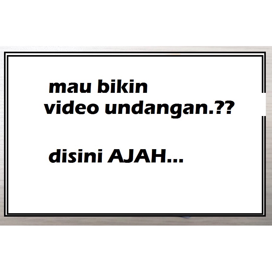 

jasa bikin video undangan