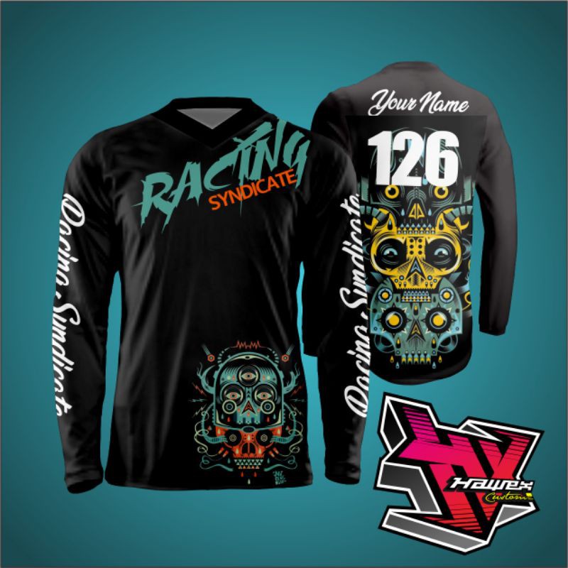 BAJU JERSEY SEPEDA MTB DOWNHILL CUSTOM