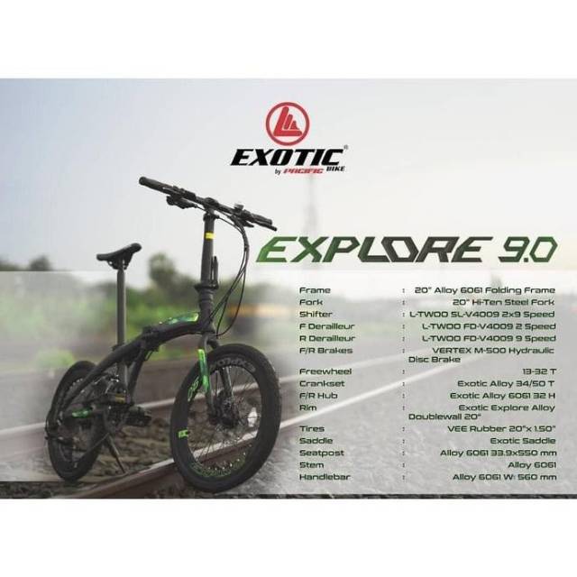 Sepeda lipat 20 EXOTIC EXPLORE 9.0 NEW